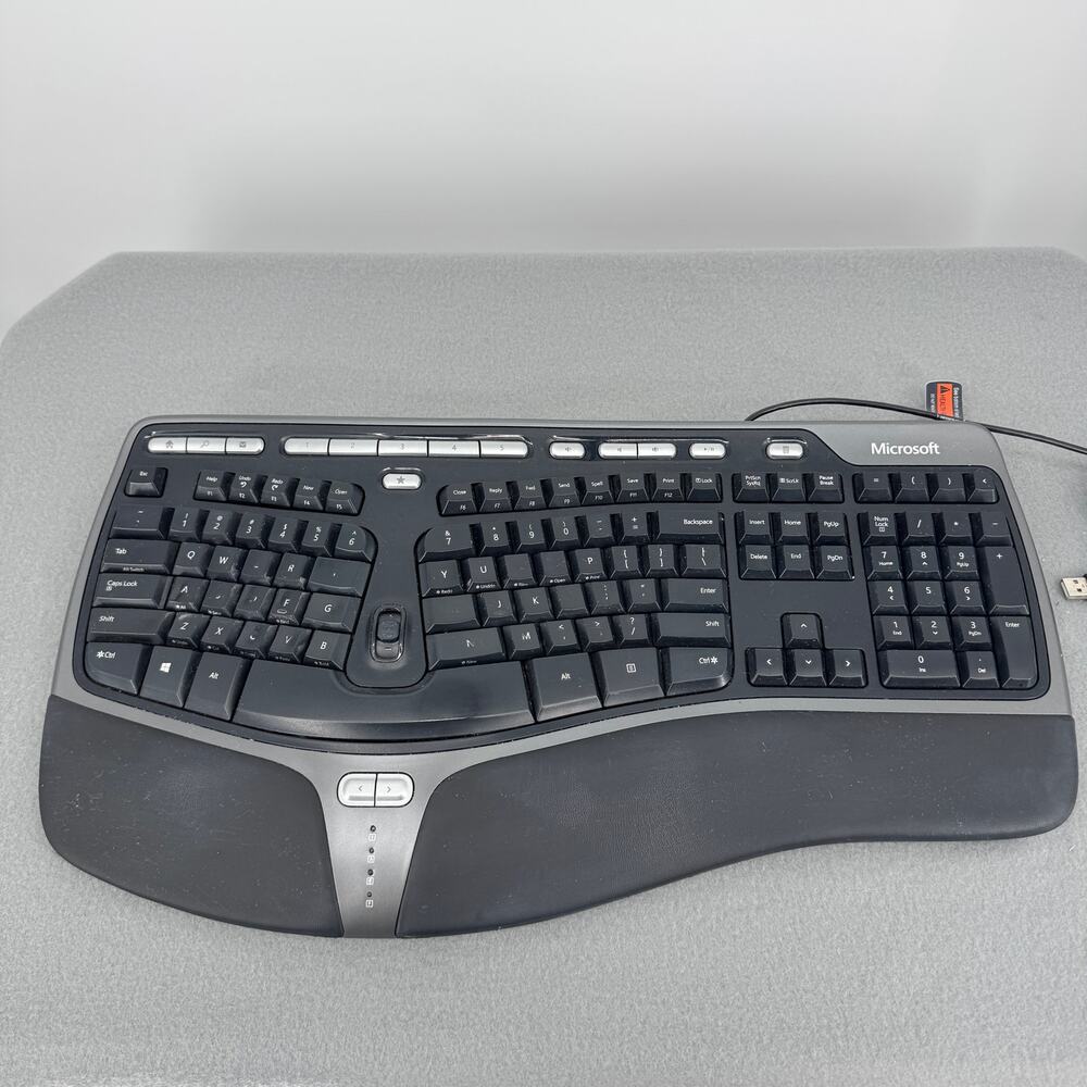Microsoft Natural Ergonomic Keyboard 4000 v1.0 Model KU-0462 USB Tested
